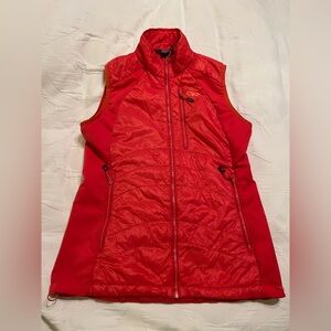 Outdoor Research Women’s Size Medium Bright Orange Cathode Puffer Puffy Vest